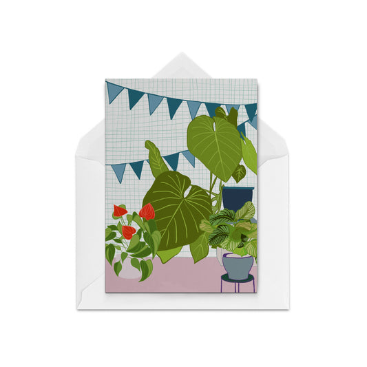 Houseplants & Bunting