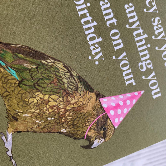 Grumpy Kea Birthday