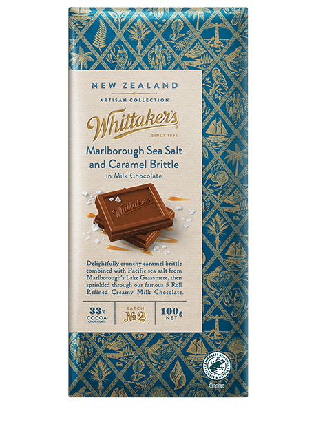 Whittakers Chocolate - Milk with Caramel Brittle