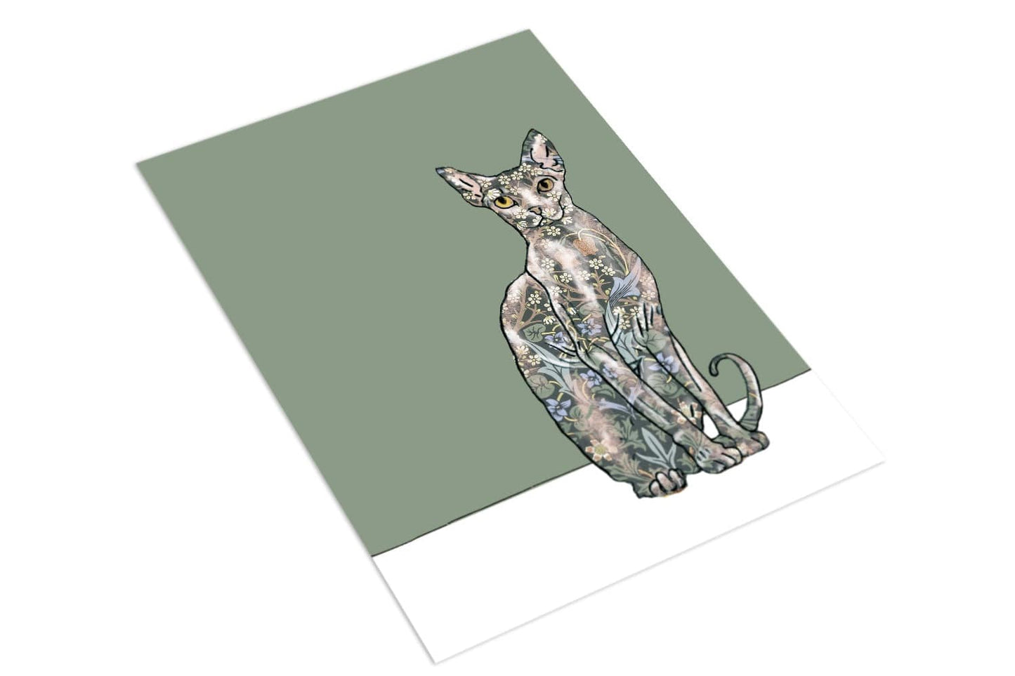 Russian Blue Cat WS - The Paper People Greeting Cards