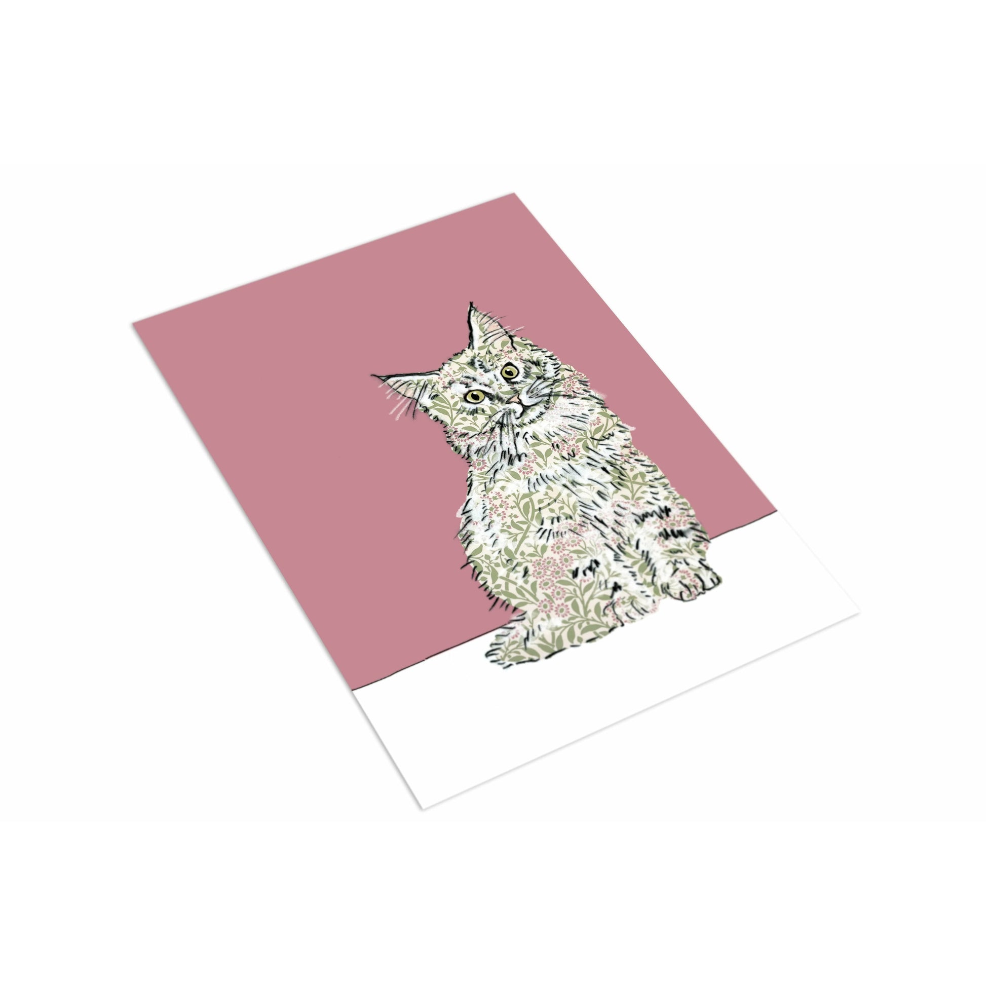 Maine Coon Cat WS - The Paper People Greeting Cards