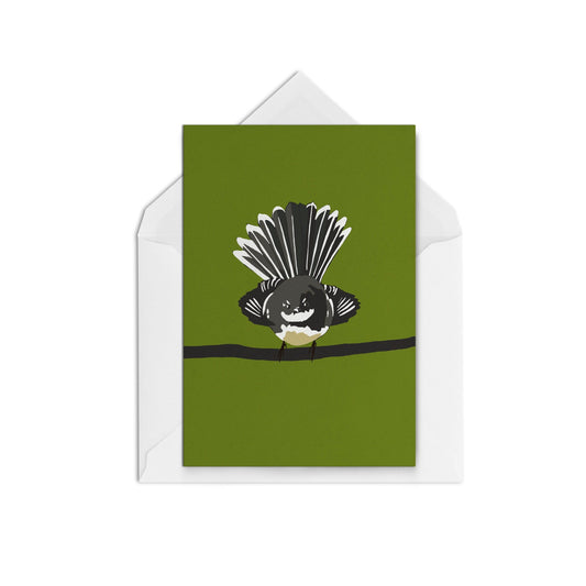 Fantail / Pīwakawaka  WS - The Paper People Greeting Cards