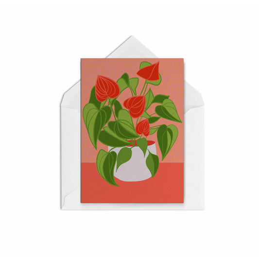 Houseplant Apricot WS - The Paper People Greeting Cards