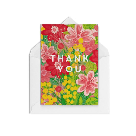 Thank You Flowers WS - The Paper People Greeting Cards