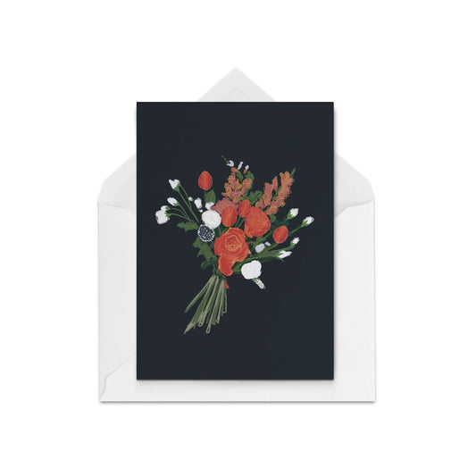 A beautiful bouquet on a black background for any occasion