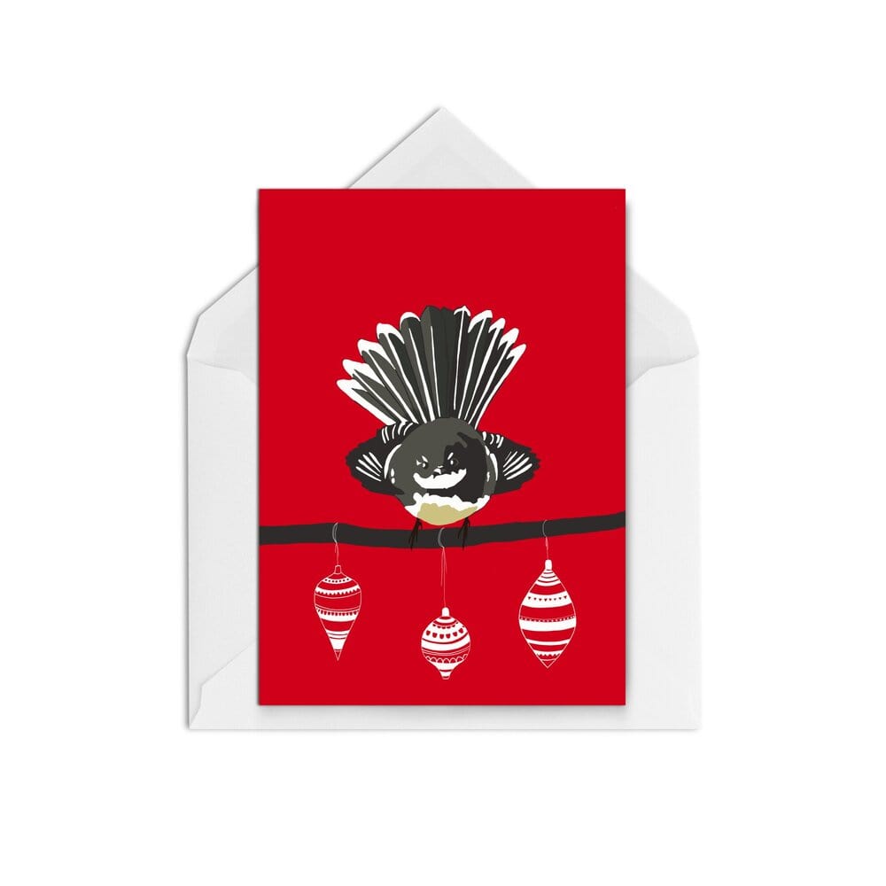 Festive Fantail WS - The Paper People Greeting Cards