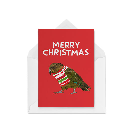 Kea Xmas Jersey WS - The Paper People Greeting Cards