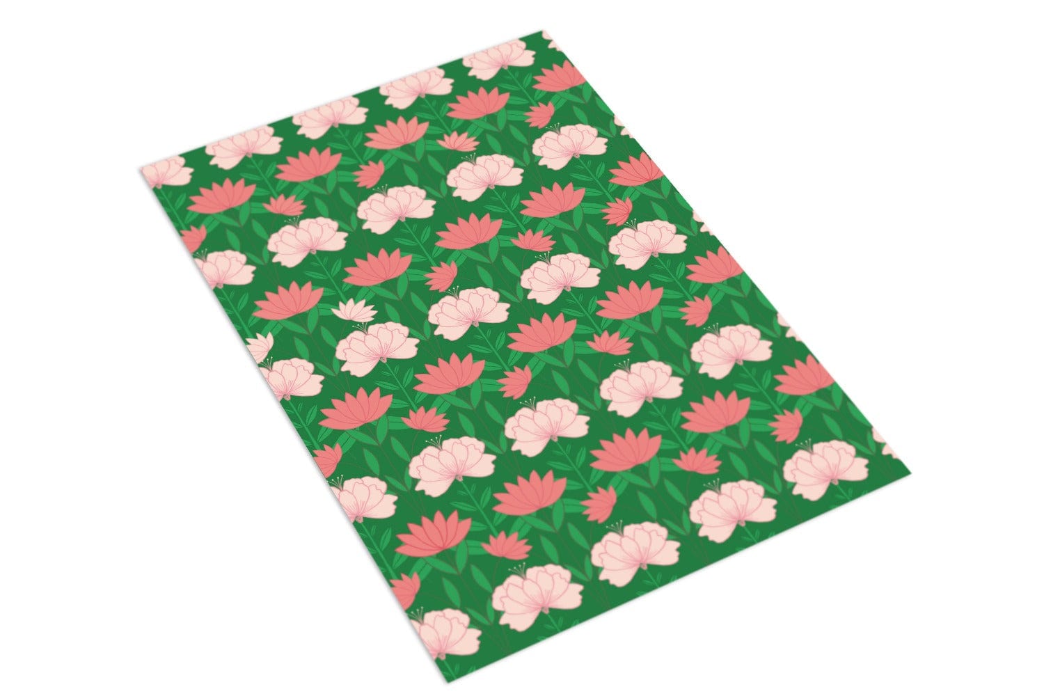 Lilies Green WS - The Paper People Greeting Cards