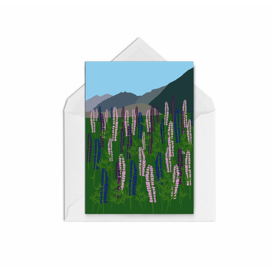 Lupins WS - The Paper People Greeting Cards