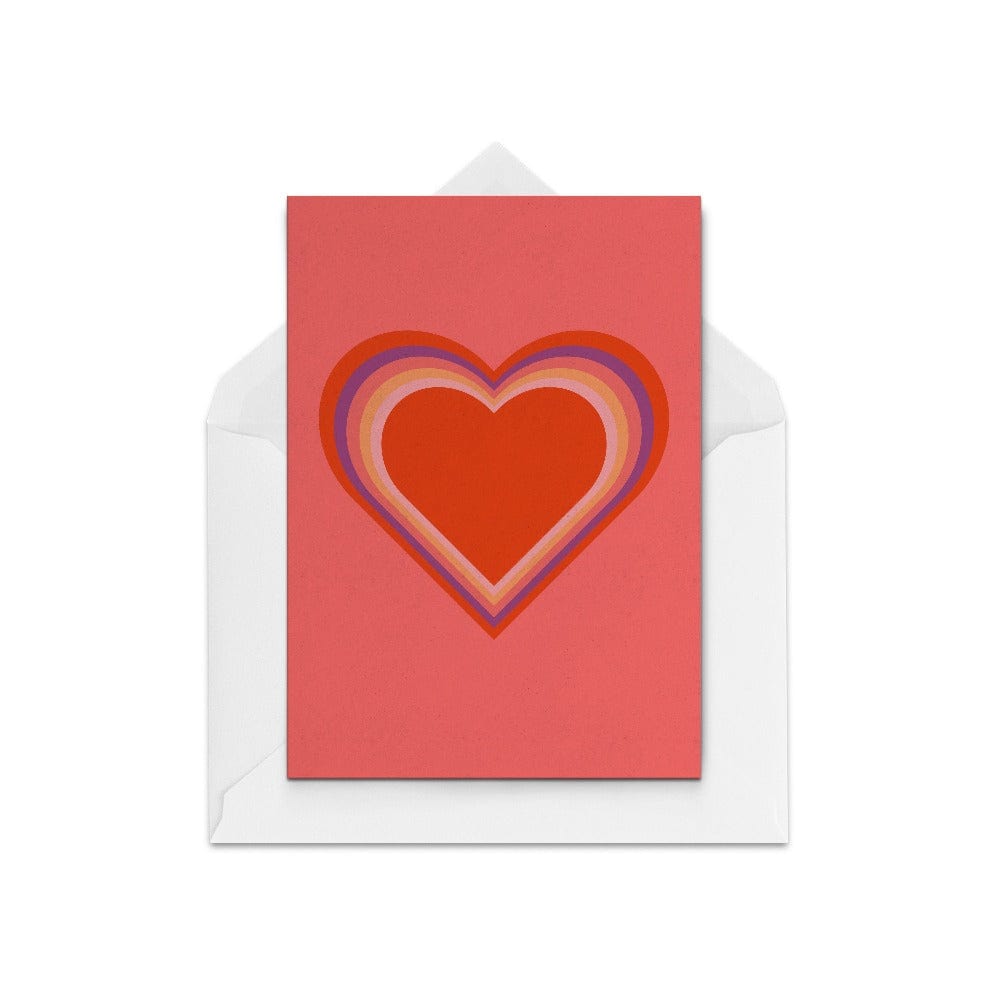 Rainbow heart WS - The Paper People Greeting Cards