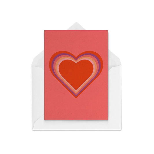 Rainbow heart WS - The Paper People Greeting Cards