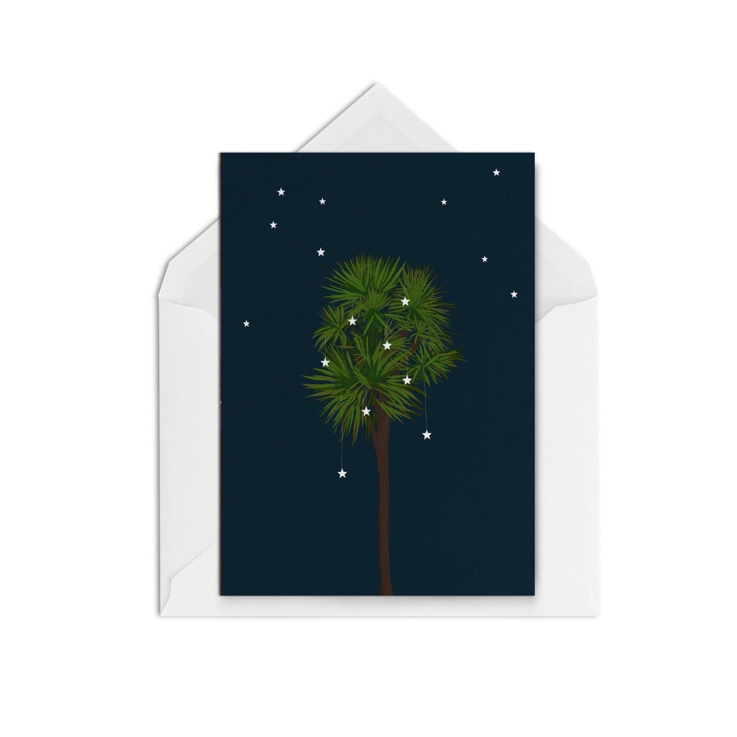 Tī Kōuka at Night WS - The Paper People Greeting Cards